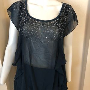 Hunter Green Cap Sleeve Top